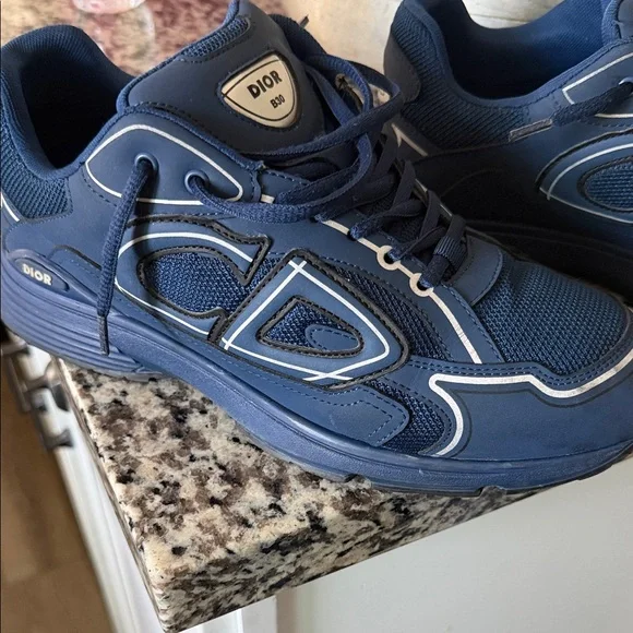 Dior Men's Navy Blue Athletic Sneakers - Picture 8 of 11